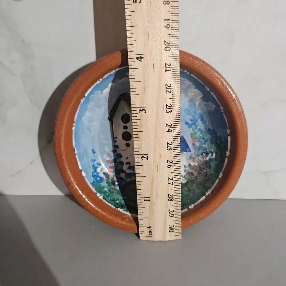 Handcrafted Hanging Ceramic Bowl Decor